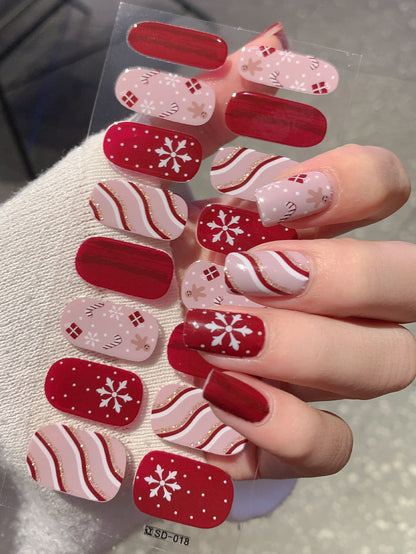 Autocollants pour ongles de style Noël tendance