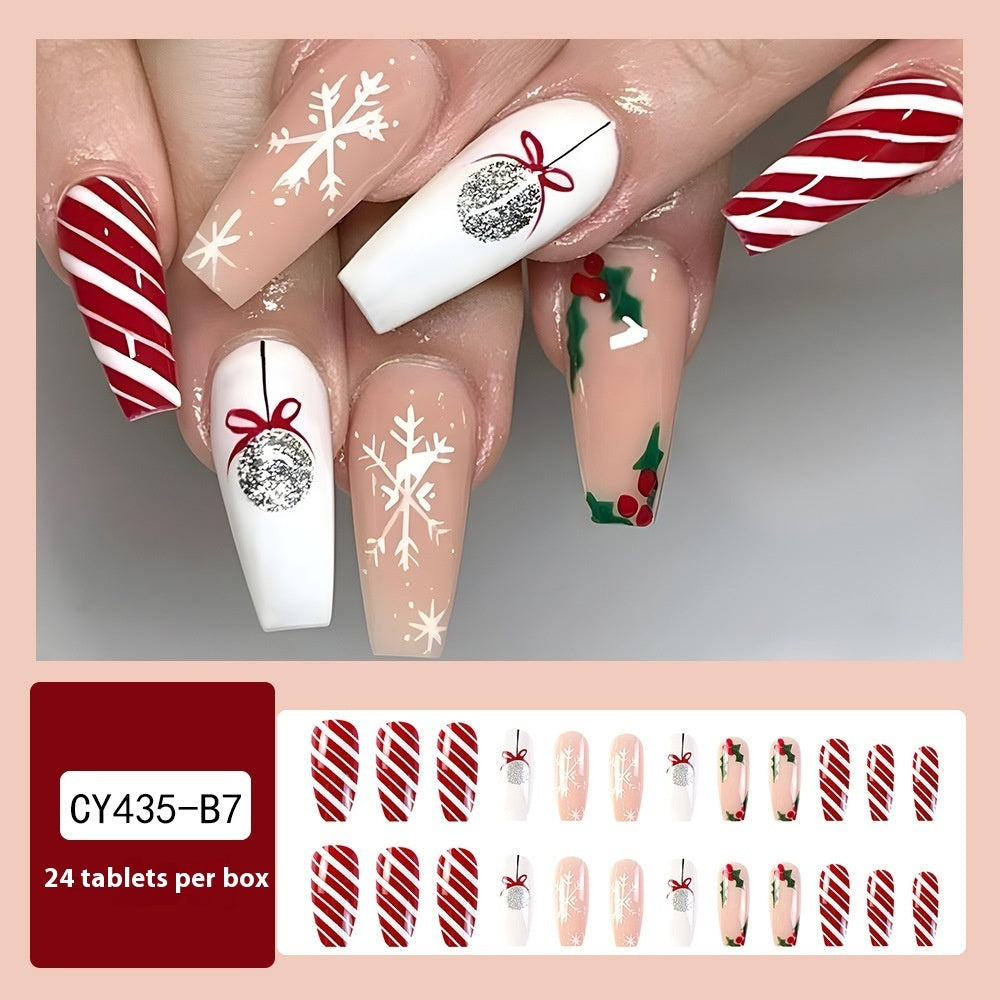 Christmas Wear Fake Nails Nail Sticker