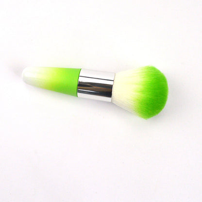 Color plastic makeup brush