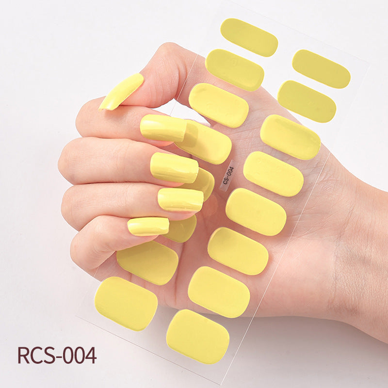 Simple waterproof nail stickers