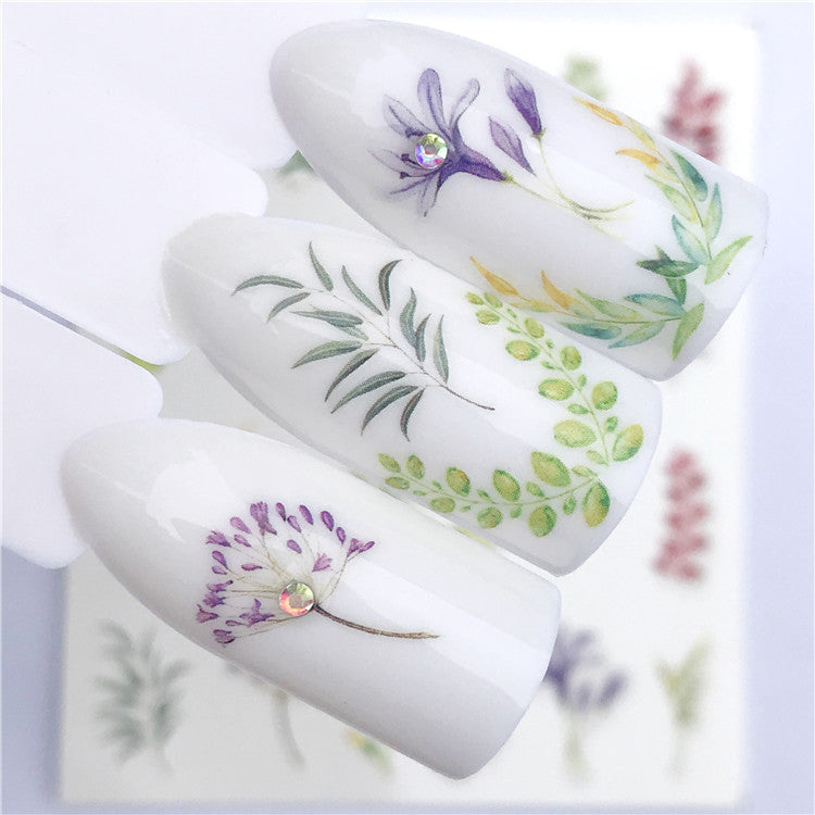 Autocollants pour ongles en forme de papillon floral, attrape-rêves, filigrane, bijoux