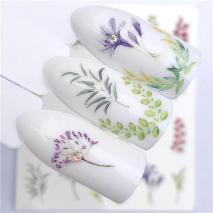 Autocollants pour ongles en forme de papillon floral, attrape-rêves, filigrane, bijoux