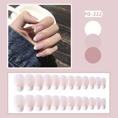 Wear Nail Manicure Fake Nail Tip Stickers Finished Product Nail Tip Frosted Ballet Nail Sticker