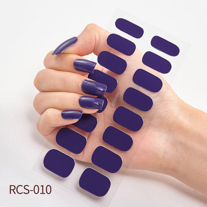 Simple waterproof nail stickers