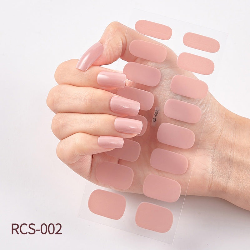 Simple waterproof nail stickers