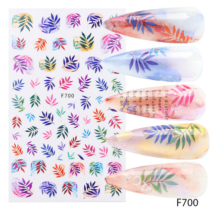 Japanese Three-dimensional 5D Embossed Nail Stickers