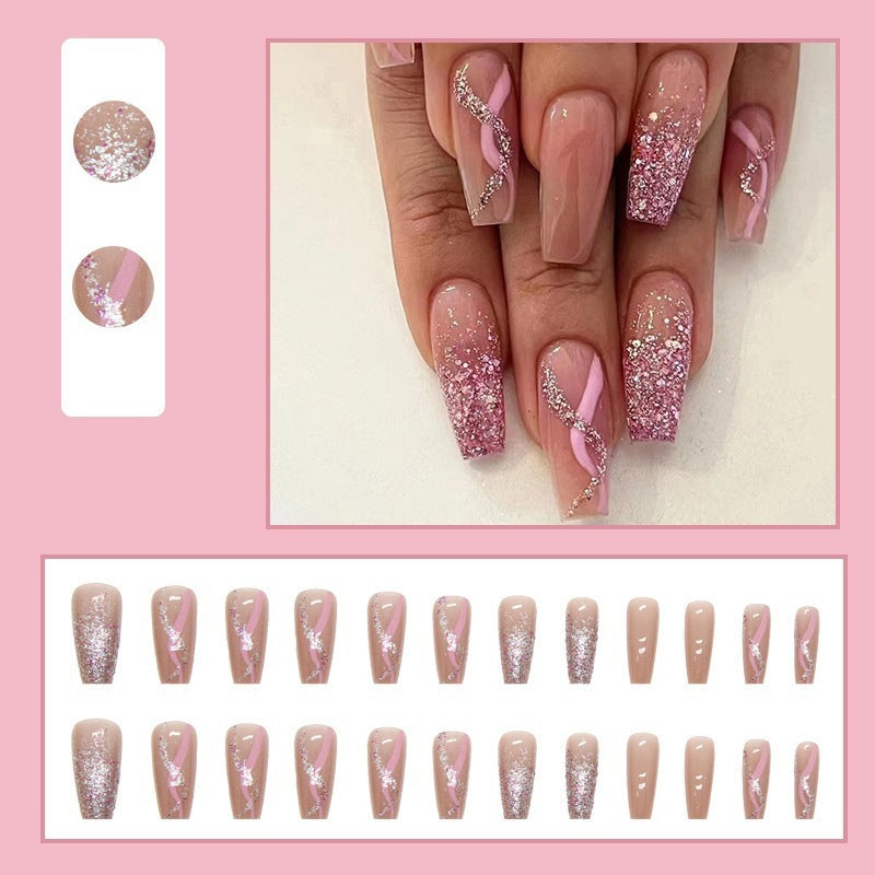 Fashion Mid-length Ballet Girl Fake Nails