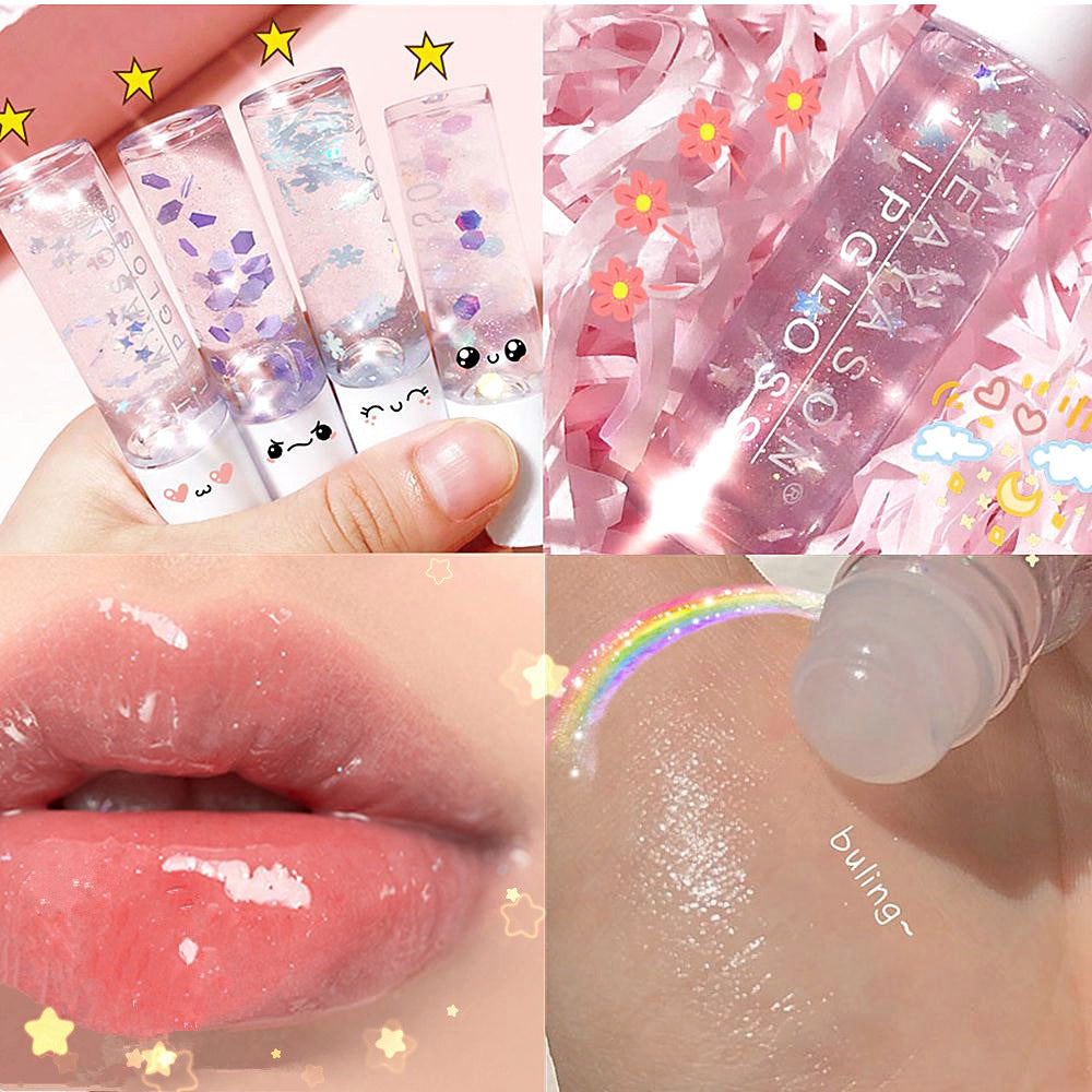 Beads Transparent Pearlescent White Base Lip Gloss Transparent Lip Gloss Nourishing Moisturizing Lip Gloss