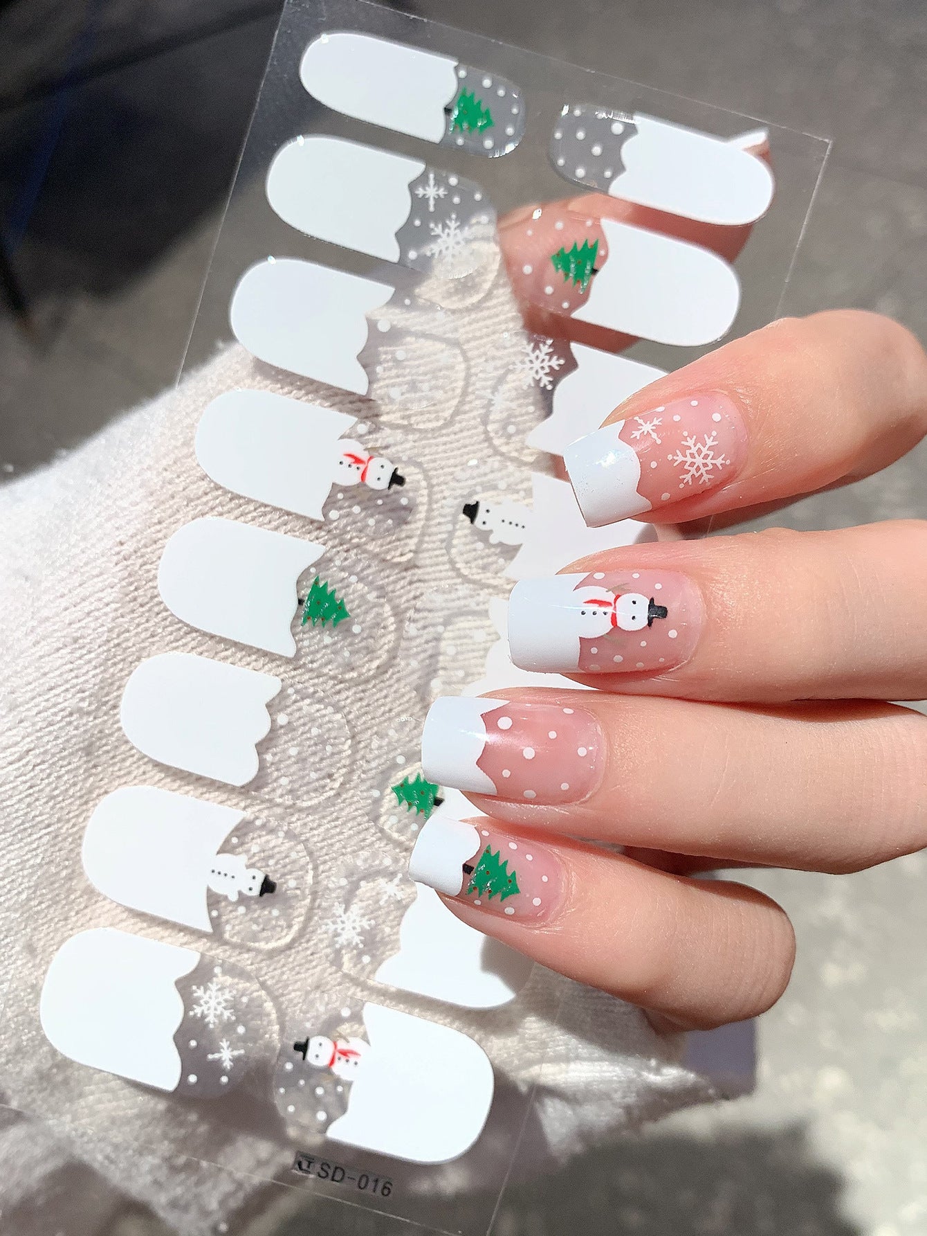 Autocollants pour ongles de style Noël tendance