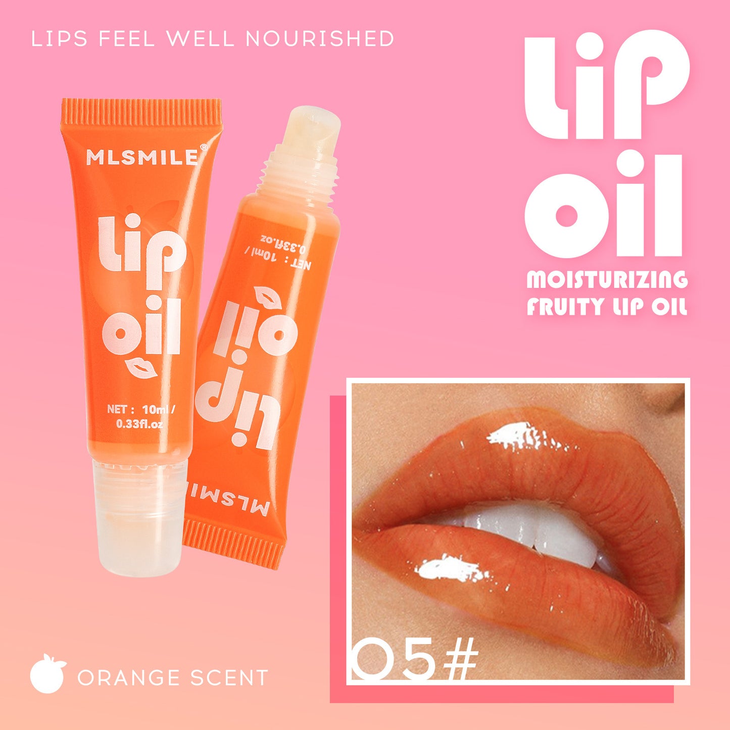 Moisturizing Water Light Mirror Lip Gloss Fruit Flavor Lip Gloss