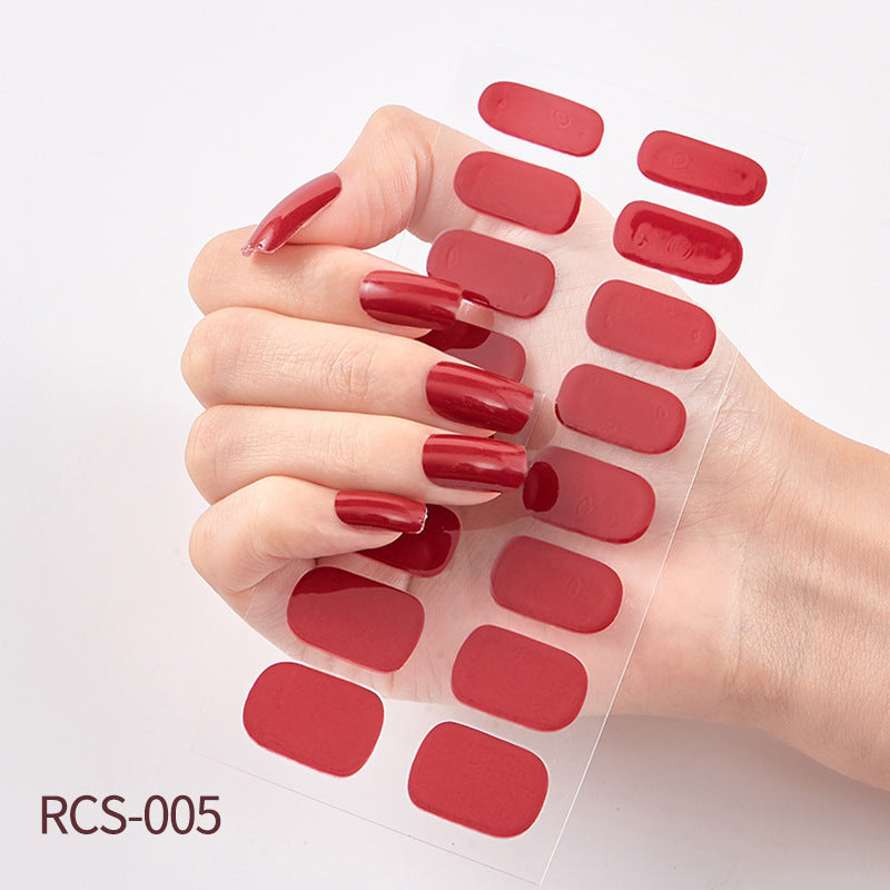 Simple waterproof nail stickers