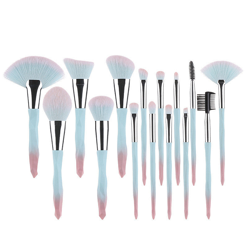 Diamond handle makeup brush