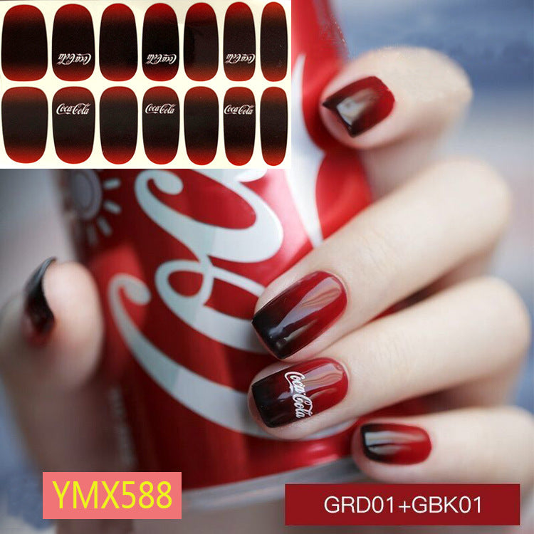 Net Red Nail Stickers Sports Style Trend