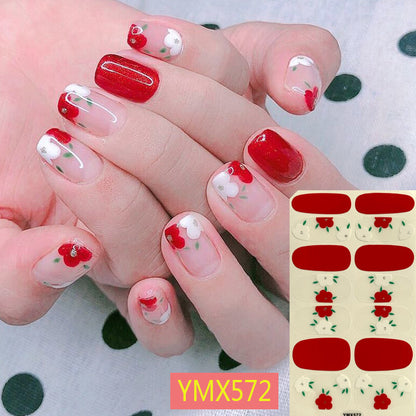 Net Red Nail Stickers Sports Style Trend