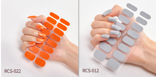 Simple waterproof nail stickers