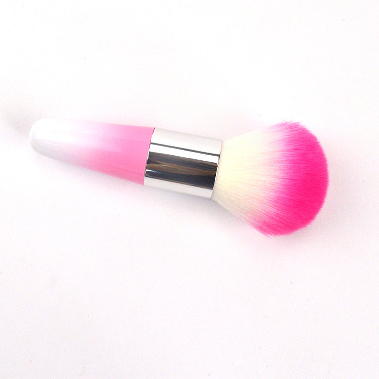 Color plastic makeup brush