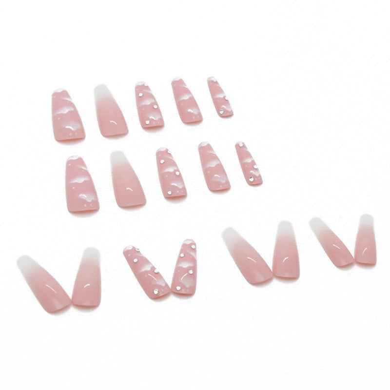 Women's Detachable Long Ballerina Nail Stickers