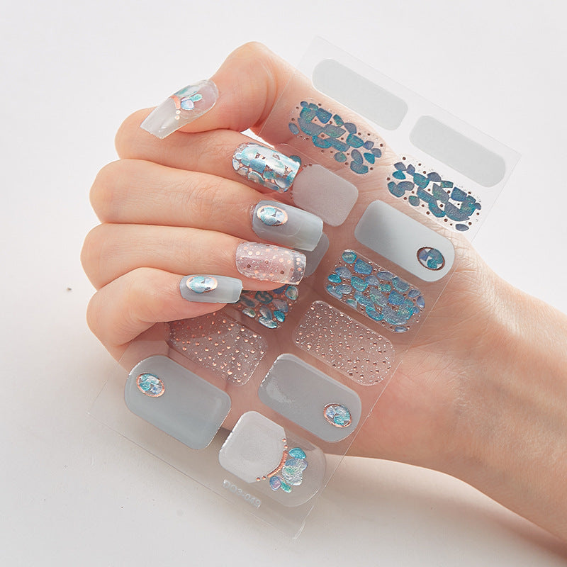 Laser Nail Polish Film Fashion Nail Stickers