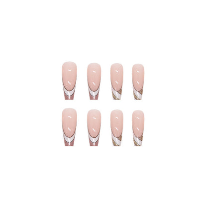 Ballet Armor Fake Nails One Second Wear 24 Pieces Boxed