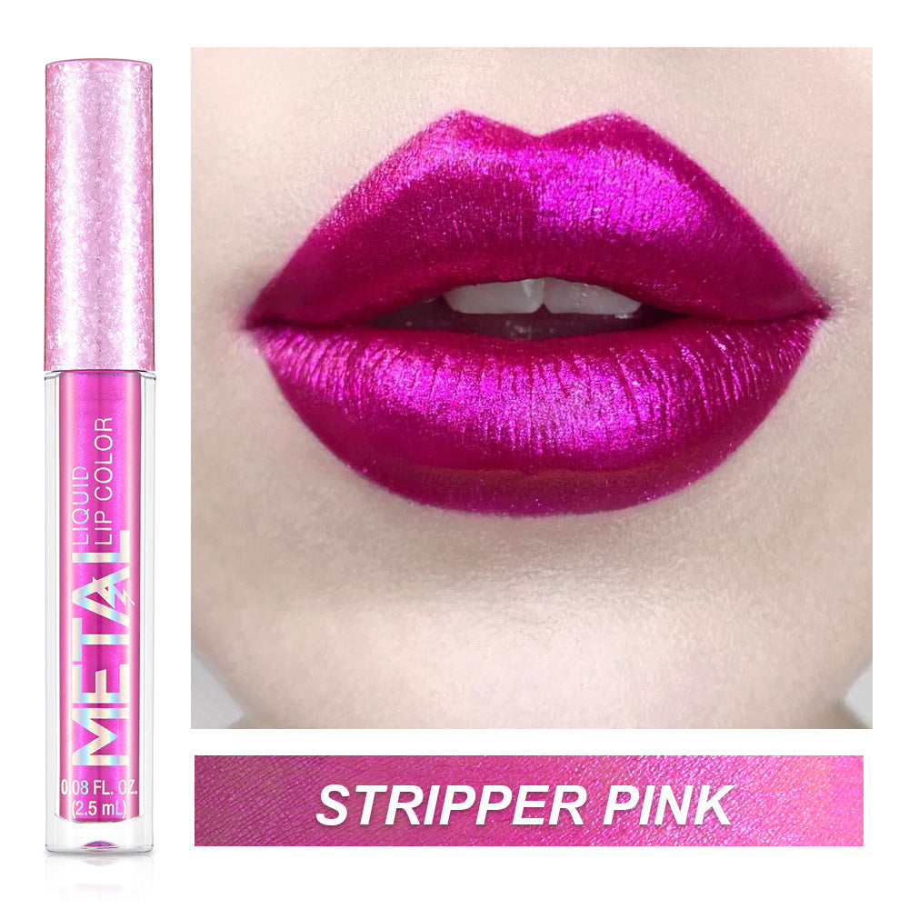 Metal Lip Gloss Waterproof Lipstick