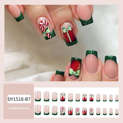 Christmas Wear Fake Nails Nail Sticker