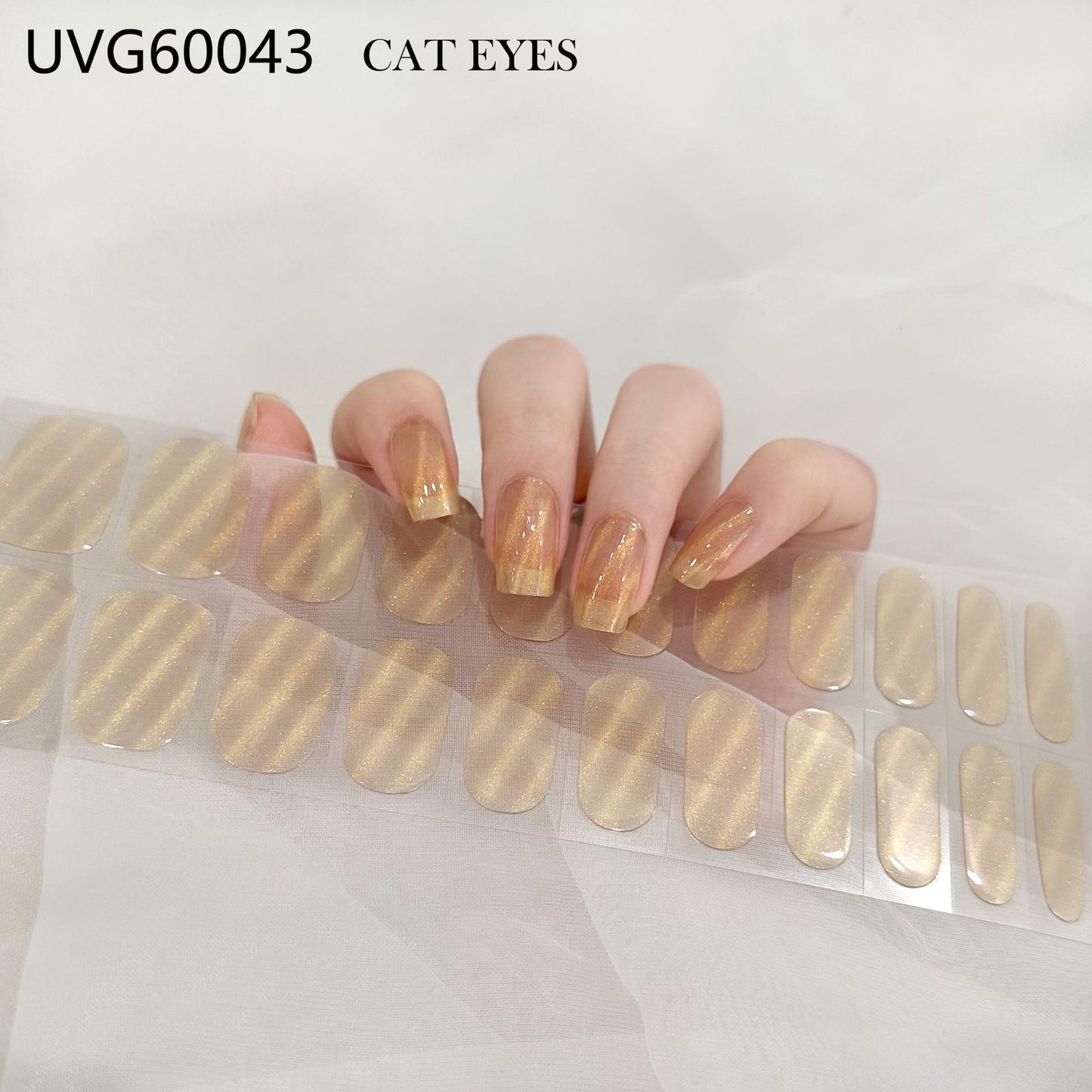 Blush Nail Stickers Uv Semi-baked Gel