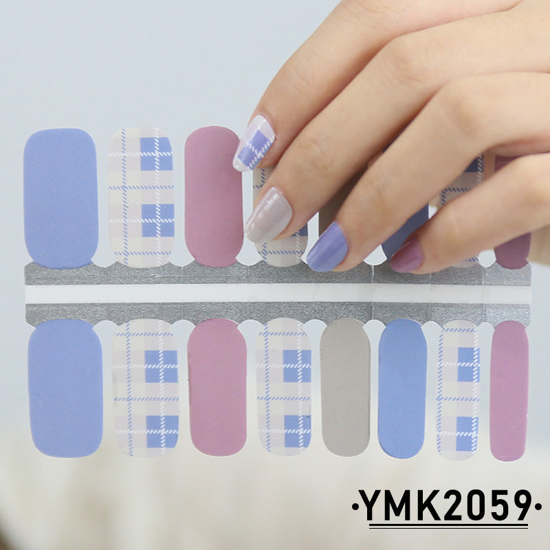 Solid Color Stickers Nail Film