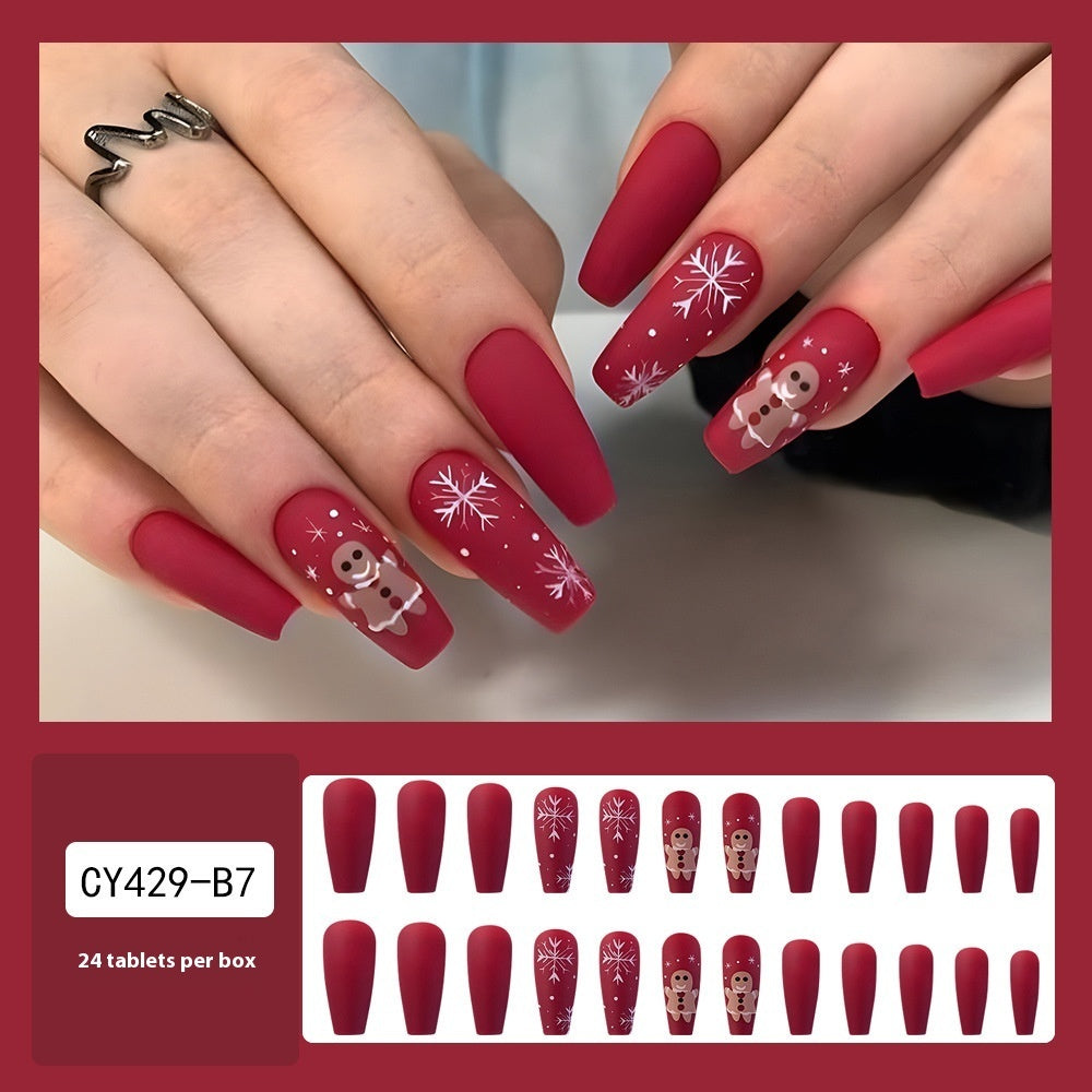 Christmas Wear Fake Nails Nail Sticker