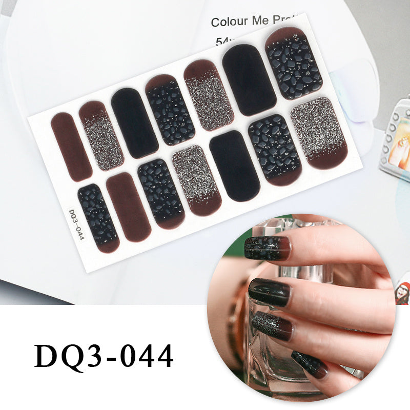 Autocollants pour ongles en couleur Nail Art Simple Fashion