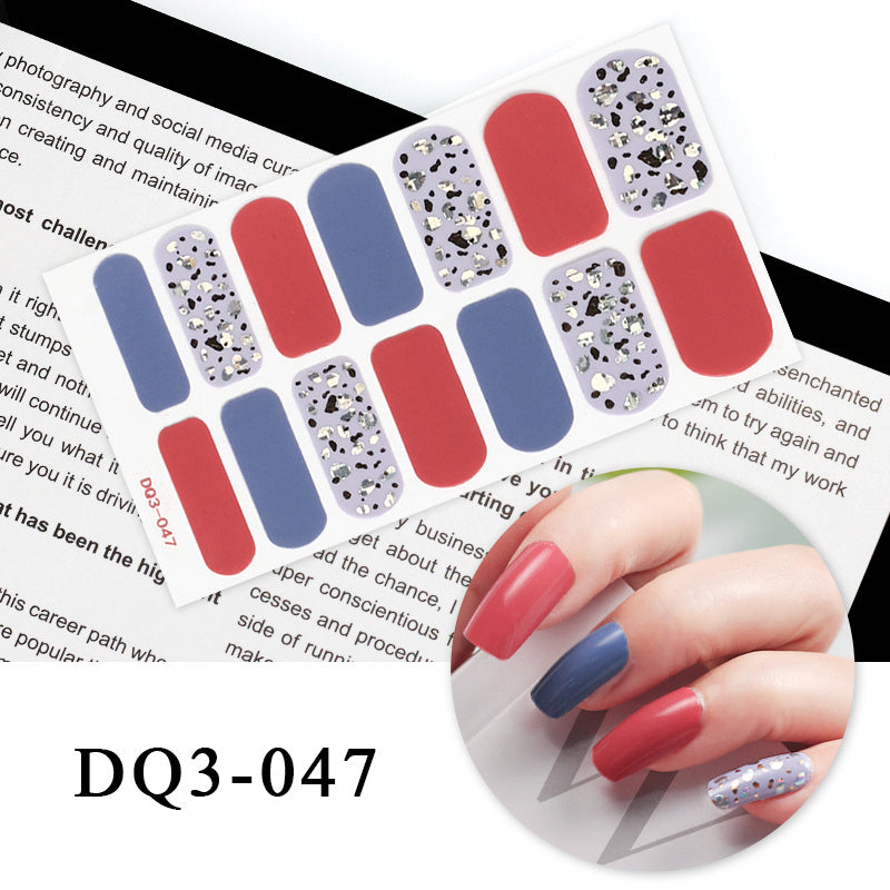 Autocollants pour ongles en couleur Nail Art Simple Fashion