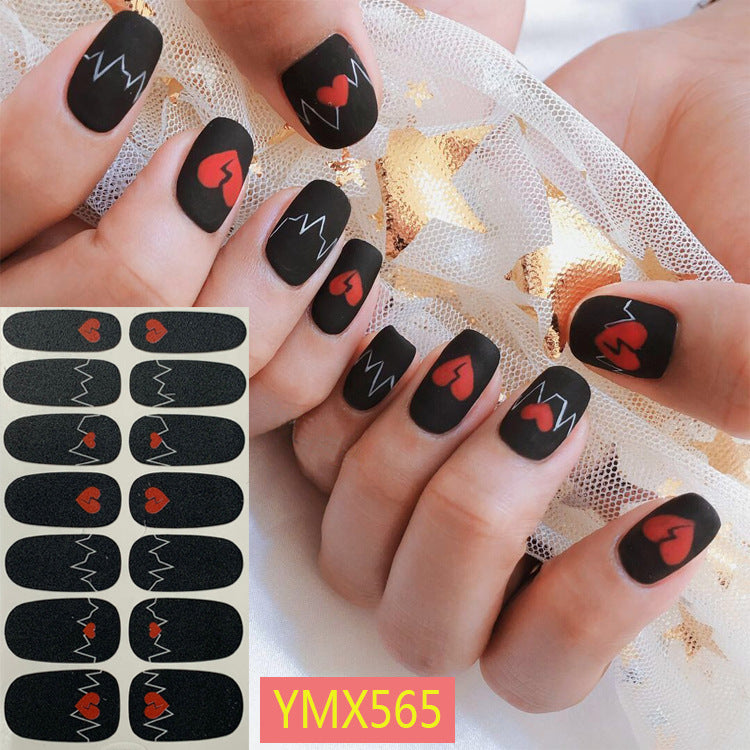 Net Red Nail Stickers Sports Style Trend