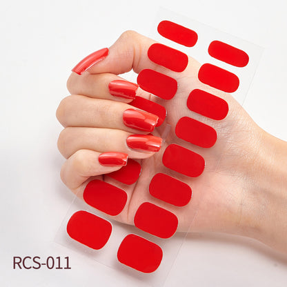 Simple waterproof nail stickers