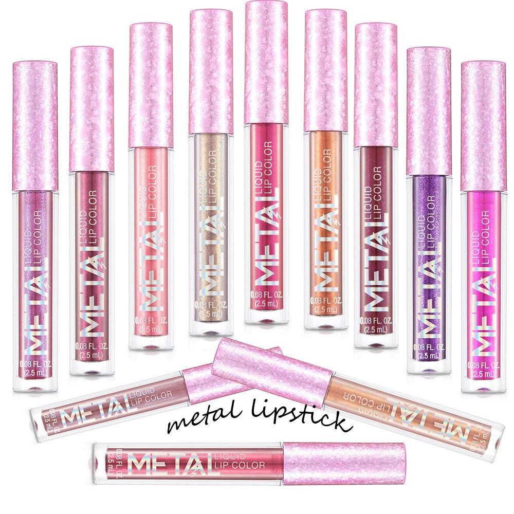 Metal Lip Gloss Waterproof Lipstick