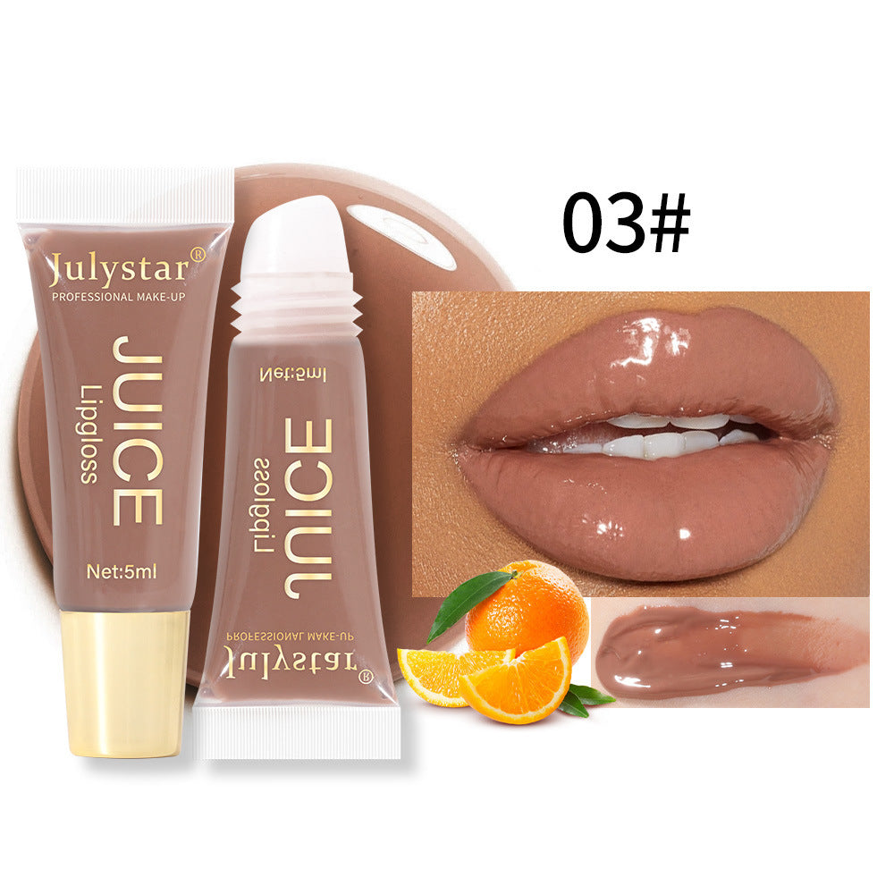 Natural Long Lasting Moisturizing Mirror Lip Gloss Fruit Taste Toot Lip Moisturizing Water Light Lip Gloss