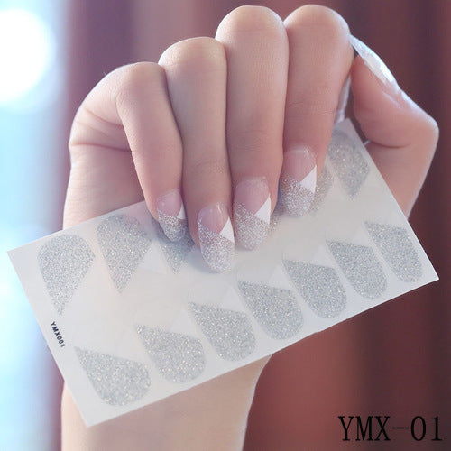 Gummed nail stickers