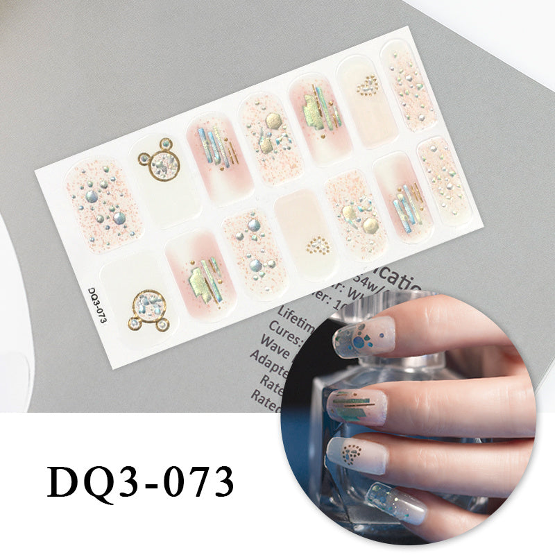 Autocollants pour ongles en couleur Nail Art Simple Fashion