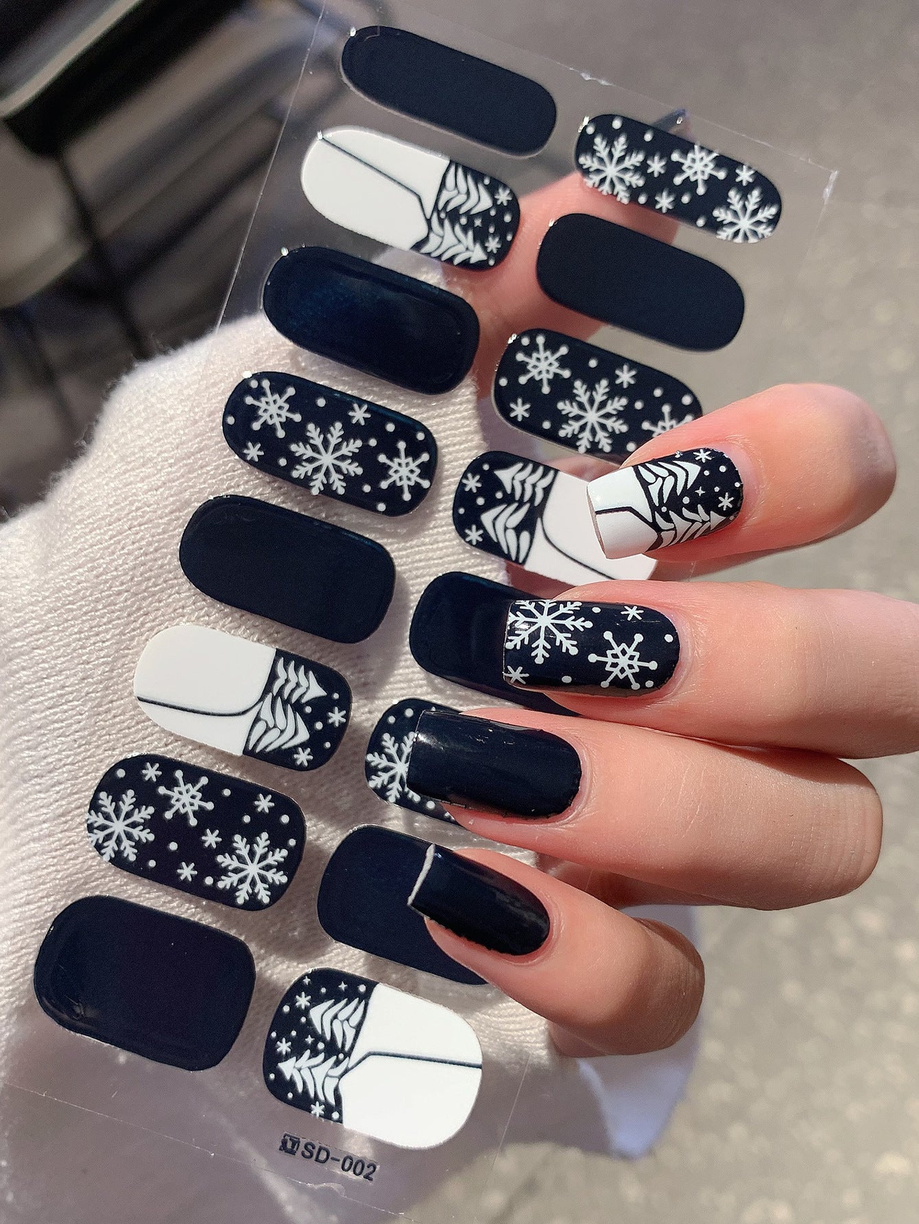 Autocollants pour ongles de style Noël tendance