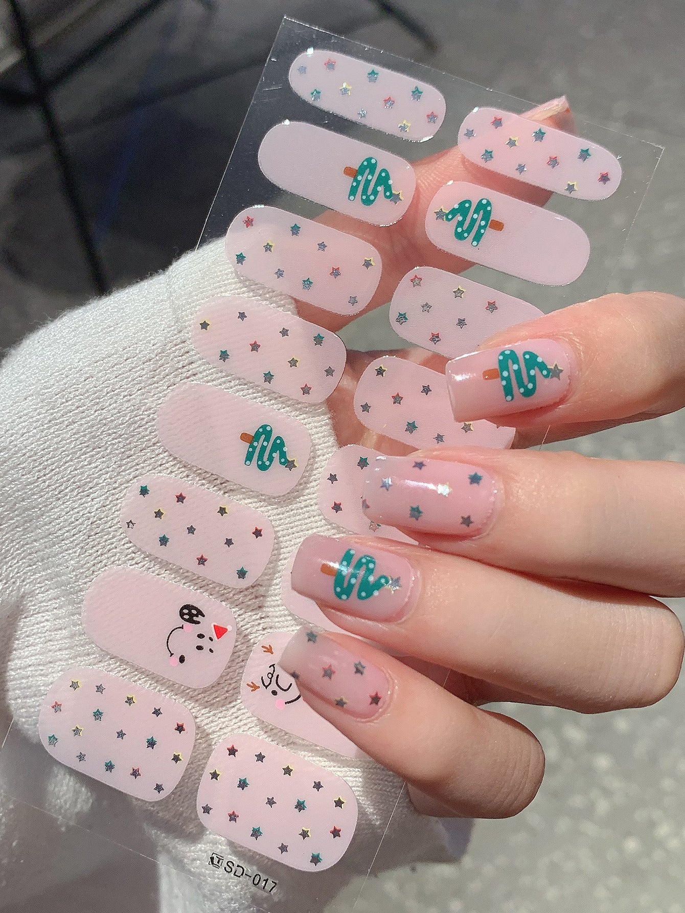 Autocollants pour ongles de style Noël tendance