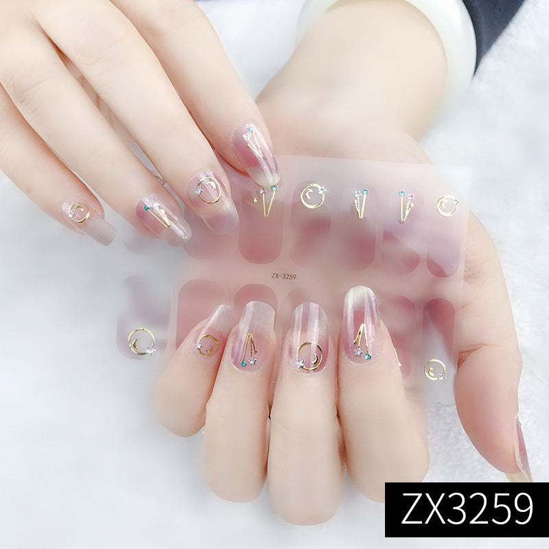 3D stereo full waterproof nail stickers