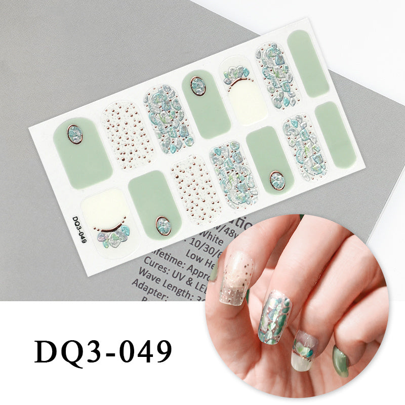 Autocollants pour ongles en couleur Nail Art Simple Fashion