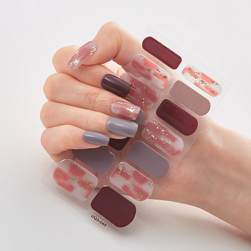 Laser Nail Polish Film Fashion Nail Stickers