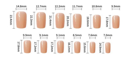 Sweet Style Jelly Powder Gradient Nail Stickers