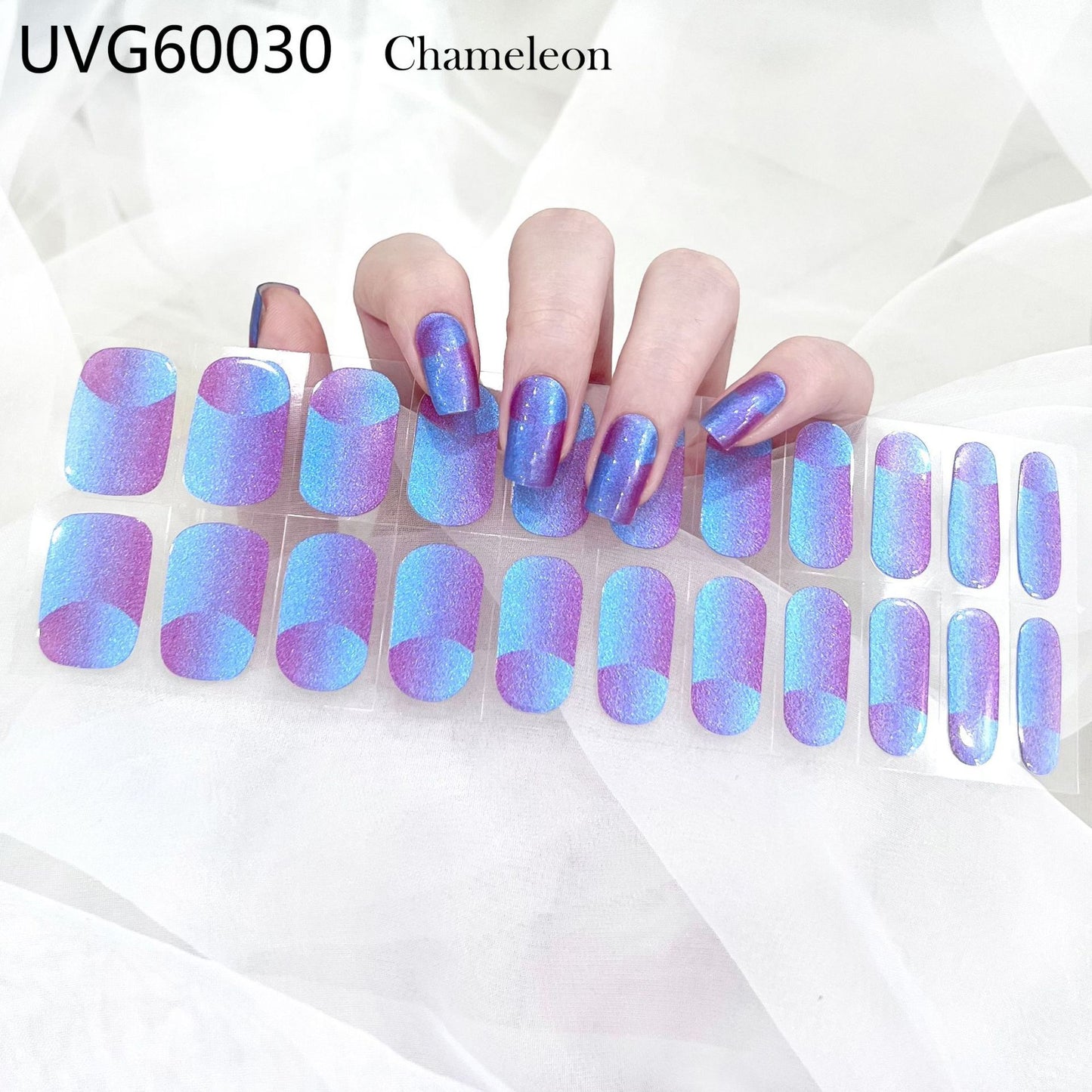 Blush Nail Stickers Uv Semi-baked Gel