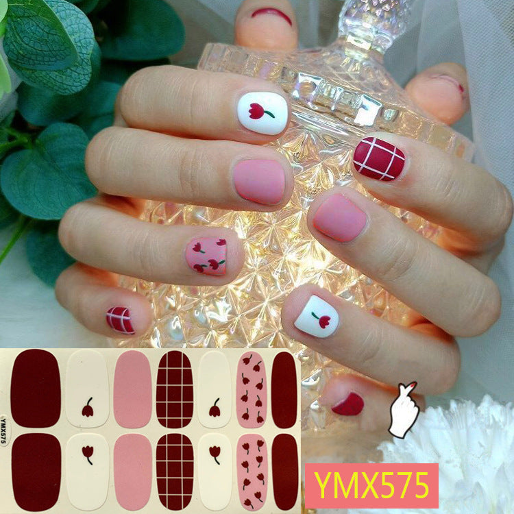 Net Red Nail Stickers Sports Style Trend