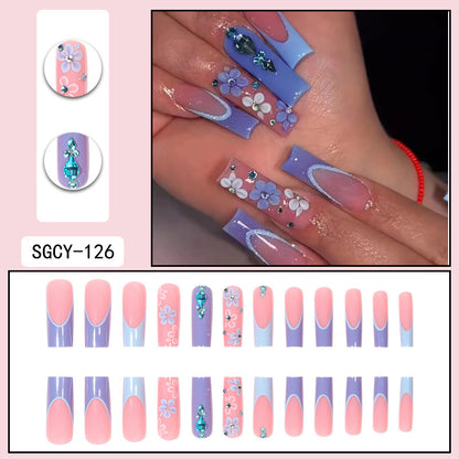 Long European And American Nail Stickers