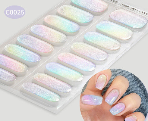 Nail Stickers UV Gel Nail Sticker Semi-curing