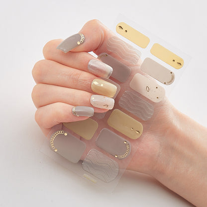 Vernis à ongles laser bronzant Film autocollants pour ongles tendance