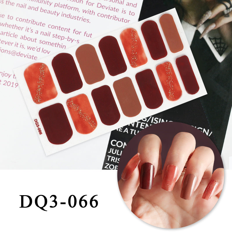 Autocollants pour ongles en couleur Nail Art Simple Fashion