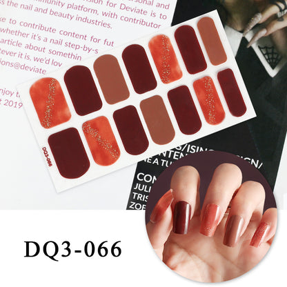 Nail Art Color Nail Stickers Simple Fashion