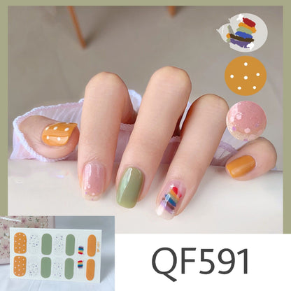 Peelable nail stickers